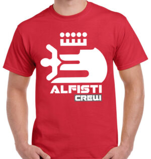 Alfisti Crew T Shirt Red Logo
